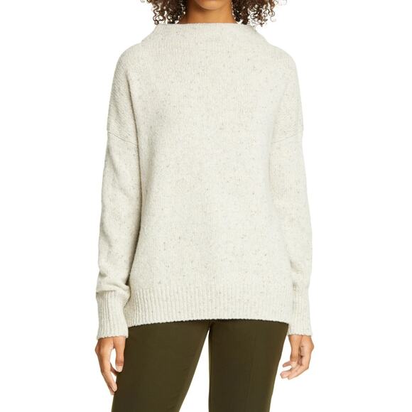 Vince Alpaca Wool Blend Funnel Neck Sweater Women's XS Quiet Luxury Timeless - Picture 12 of 16